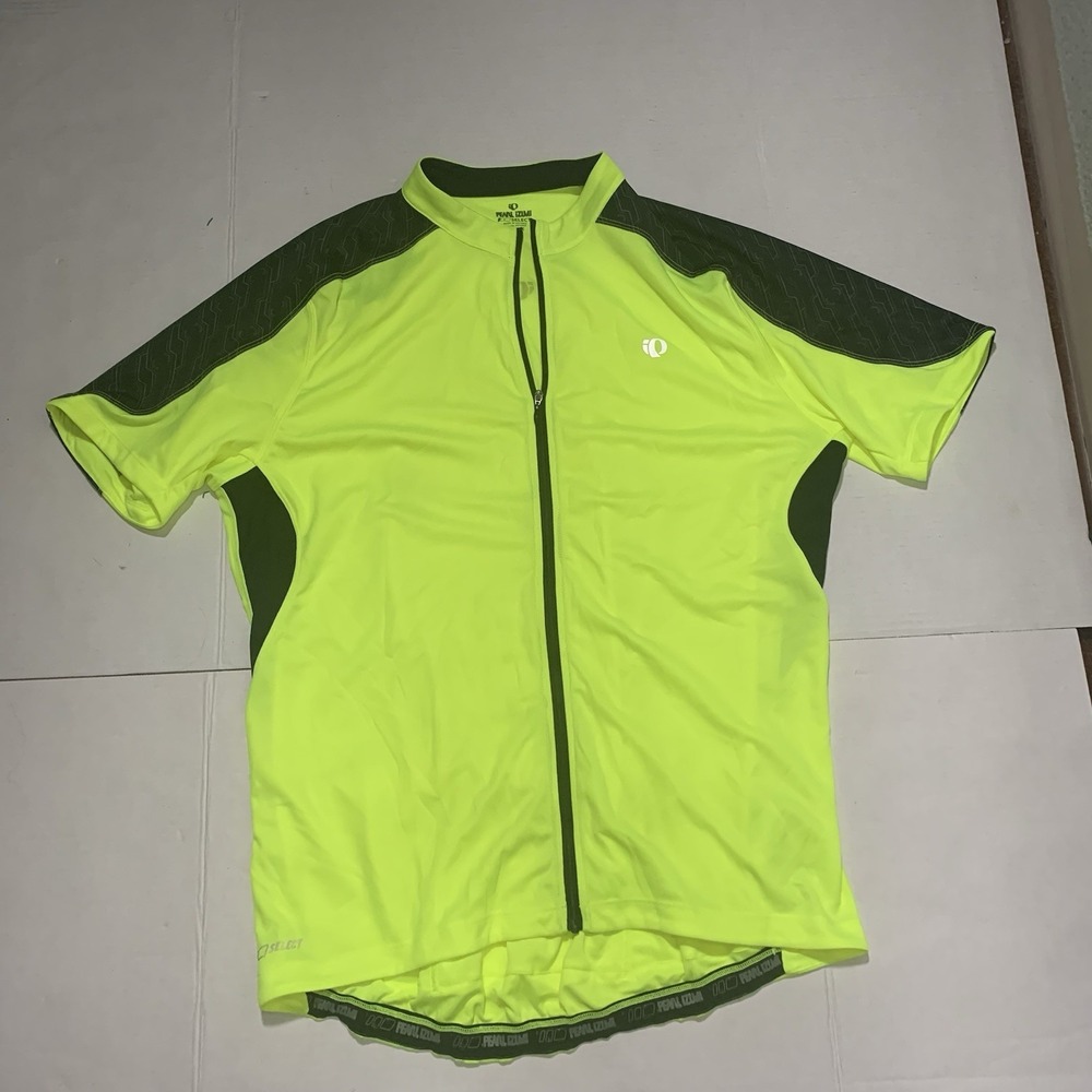 Pearl Izumi Ride Men's XL Elite Semi Form Jersey‎ Short Sleeve Green/Black